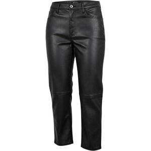 BLANKNYC Faux Leather Black Straight Cropped Ribcage Pants Size 31 Moto Boho